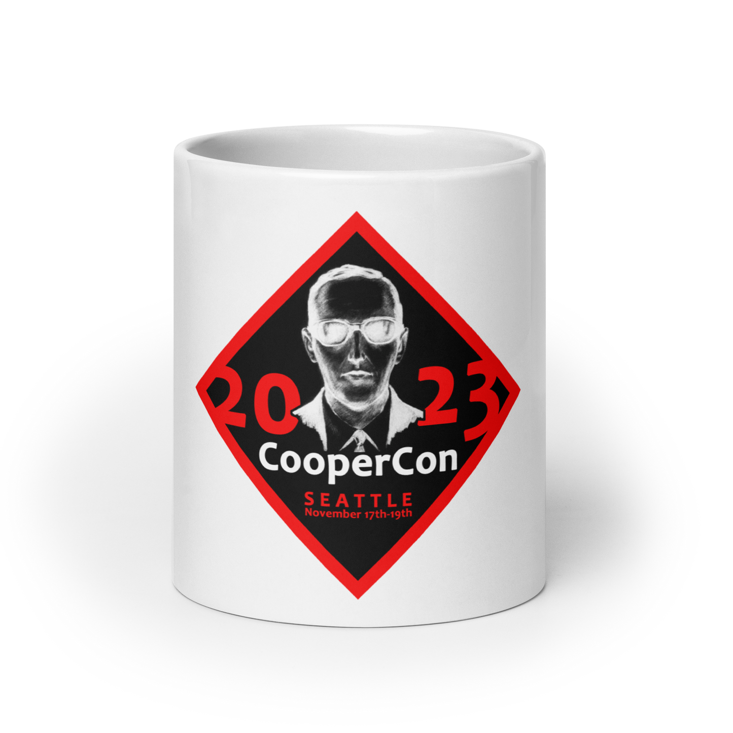 CC23 Official Logo White Glossy Mug